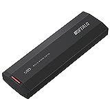 Buffalo SSD External 500GB Compact Portable USB3.2Gen2 2000MB/s Black SSD-PHE500U3-BA