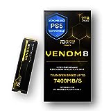 Fantom Drives VENOM8 2TB SSD NVMe Gen 4 M.2 2280 for PS5 Storage Expansion, Gaming PC & Laptops - Up to 7400MB/s - 3D NAND TLC 2TB M.2 (VM8X20)