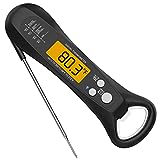 SGBID Meat Thermometer for Grilling, Digital Instant Read Food Thermometer with Bottle Cap Opener, Kitchen Gadgets with Backlight & Calibration for Candy, BBQ, Grill,Liquids, Beef, Turkey